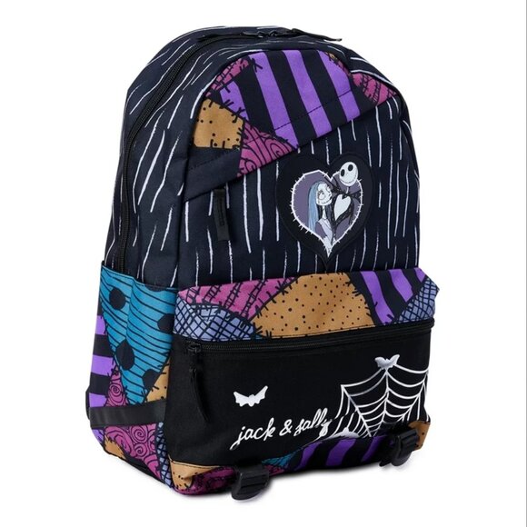 Disney The Nightmare Before Christmas Jack and Sally Laptop Backpack - Picture 2 of 8